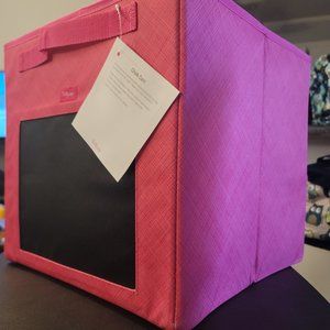 Thirty-One Your Way Cube in Pink Cross Pop w/Chalk board